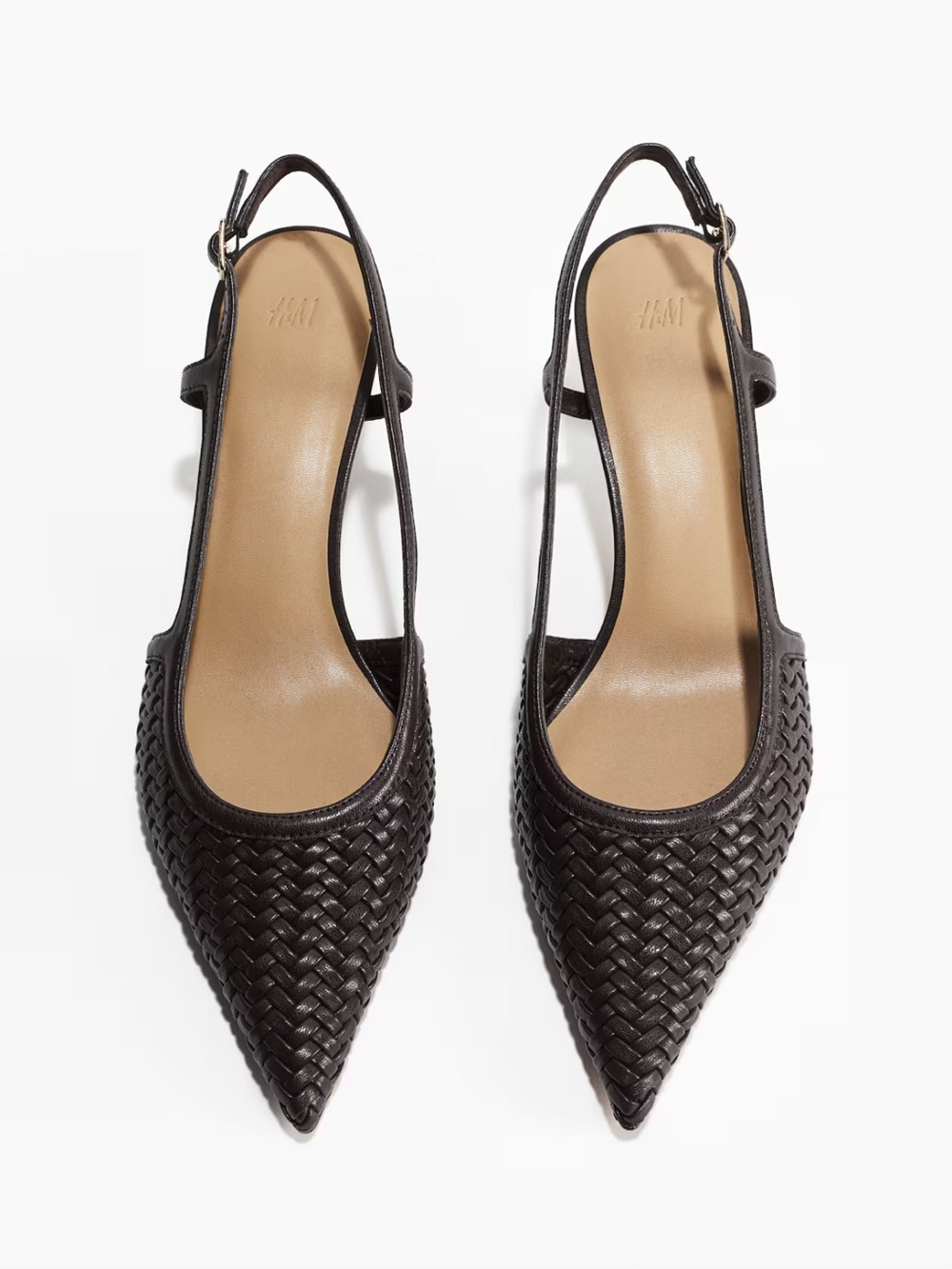 BRAIDED SLINGBACK PUMPS